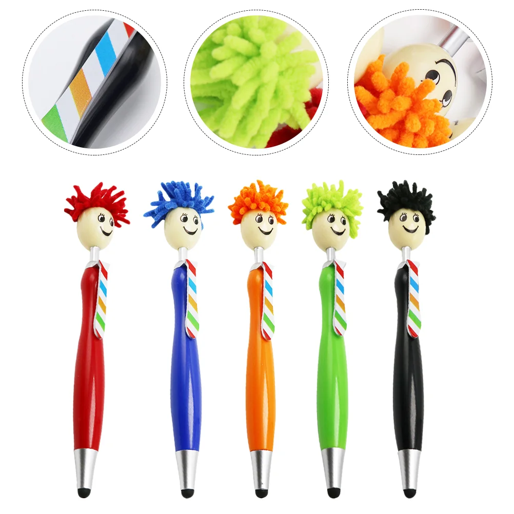 

5 Pcs Stylus Pen Children Used Advertisement Gift Cartoon Pens Fun for Kids Sign Portable Phone Screen Touch