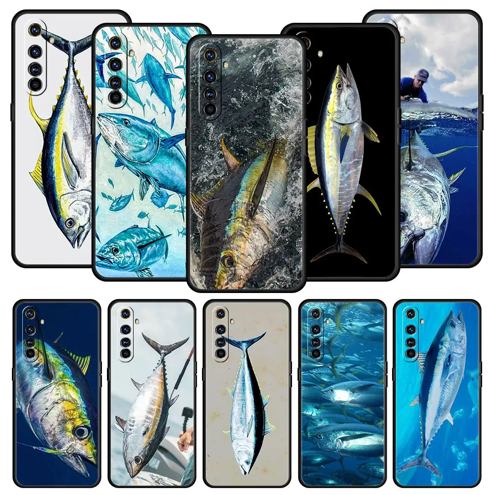 Bluefin Tuna Phone Case For Realme 12 11 10 9 8 5G 7 6 GT5 GT3 GT2 Pro Plus C21 C11 C25 C35 For Realme GT Neo 2 3 3T 5 Cover