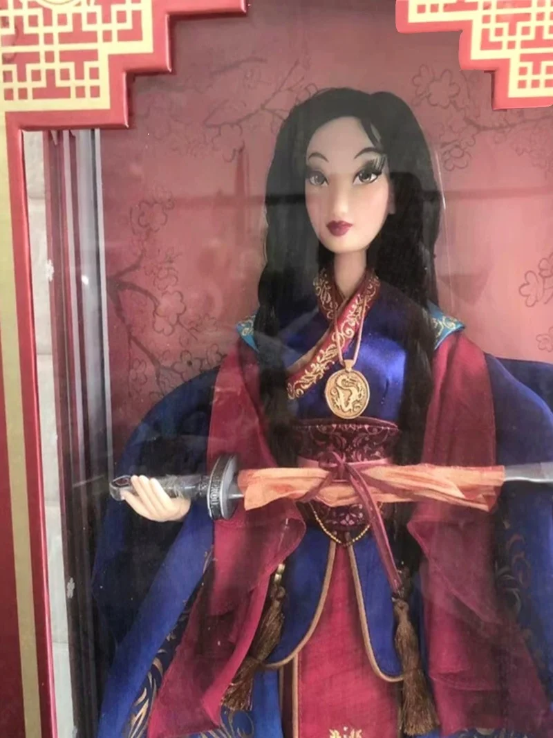 18 Inches Hua Mulan Original Disney Hua Mulan Limited Edition Collection Figure Chinese Style Action Figurine Doll Anime Model