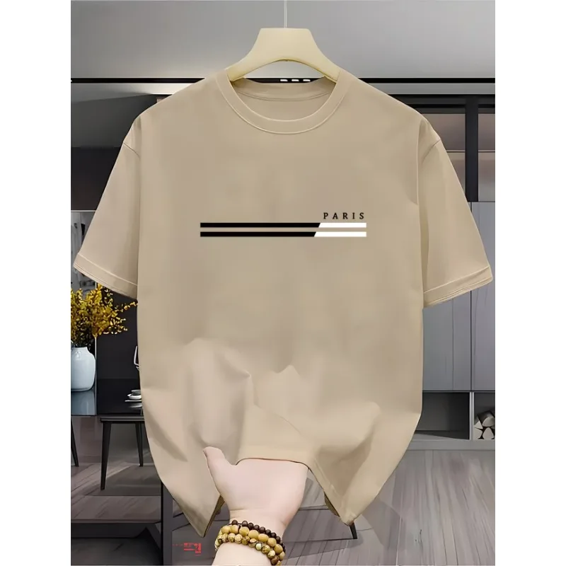 Men's Summer Round Neck T-shirt - usage example