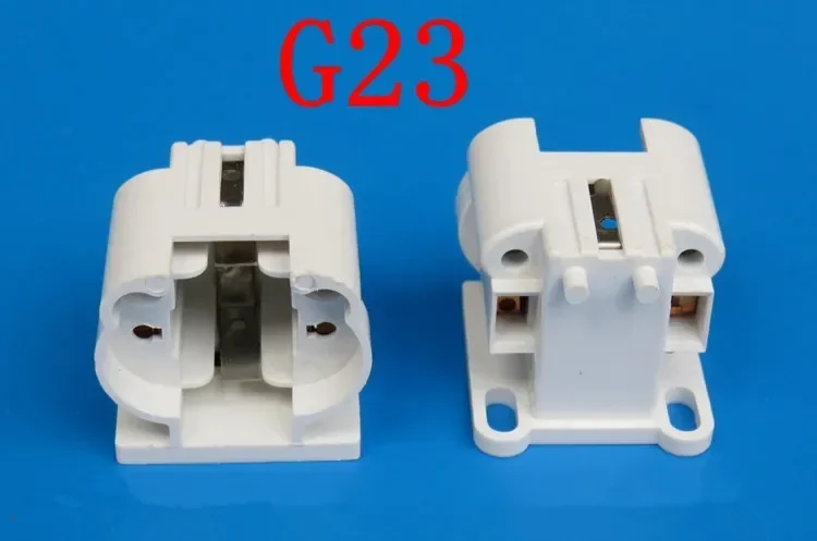 10pcs/lot G23 lamp holder / H Tube 11W energy-saving LED horizontal Plug Lamp Socket G23 two needle Plug Light BASE