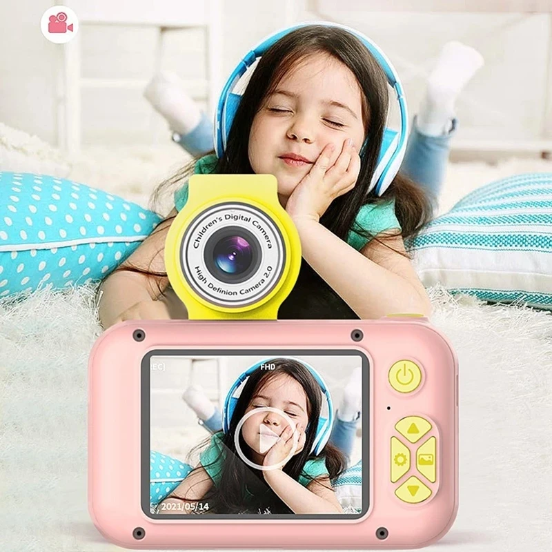 Children\'s Digital Camera With Flip Lens 1080P 2.4 Inch HD Screen Kids Camera Video Recorder For Child Birthday Christmas Gift