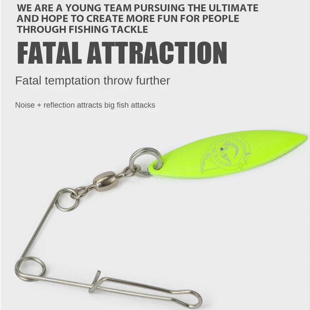 طُعم صناعي بقوة سحب قوية ، ترتر معدني ملون للضوضاء ، قاع مانع للتعليق على الدبوس ، طبقة سباحة كاملة ، 1-10