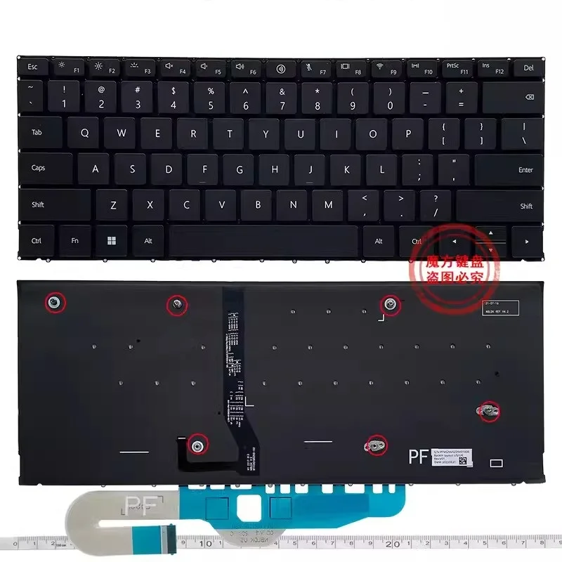Imagem -01 - Teclado Retroiluminado dos Eua para Laptop Novo Teclado dos Eua para Huawei Matebook x Pro Mrg-w76 W56 Mrgf-x 16 Mrgfg32 Mrg16 teclado retroiluminado dos eua para laptop novo teclado dos eua para huawei matebook x pro mrg w76 w56 mrgf x 16 mrgfg32 mrg16 01