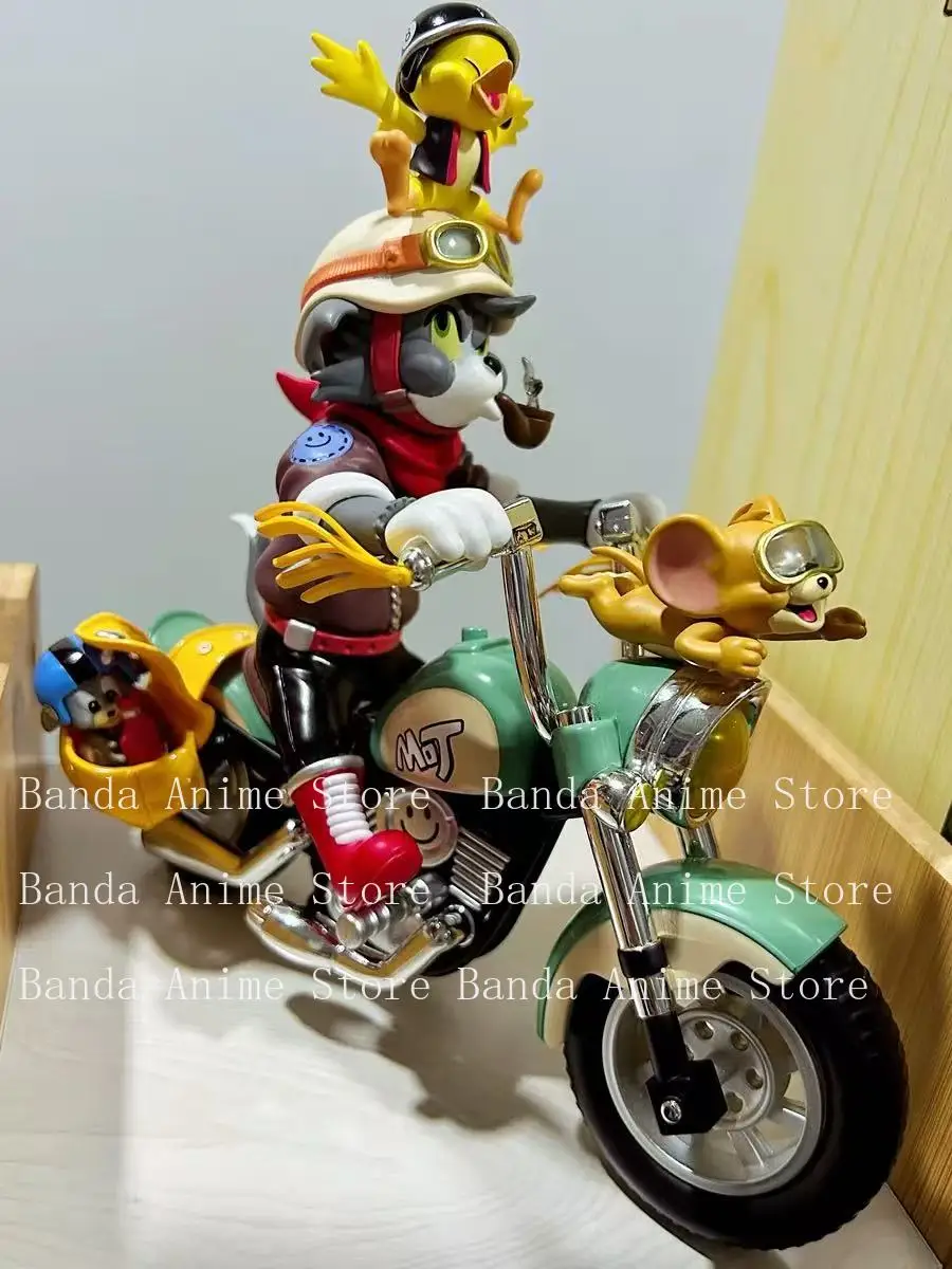 In Voorraad 52 SPEELGOED 1/12 Klassieke Korte Geanimeerde Serie Kat Muis Retro Motorfiets 6in 18 CM Volledige Set Figuren Model speelgoed Geschenken