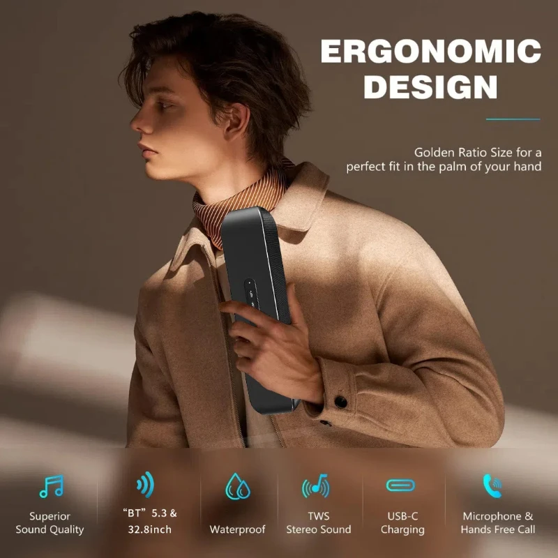 

S9Pro High Power 60W Heavy Bass Small Steel Cannon Bluetooth5.3 Caixa De Som Stereo Surround Sound Portable Long Battery LifeTWS