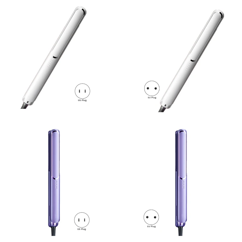 مكواة فرد الشعر السيراميكية الكهربائية الساخنة 5 درجات الحرارة مكواة فرد صغيرة مشط التدفئة أداة تصفيف الشعر المضادة للحرق