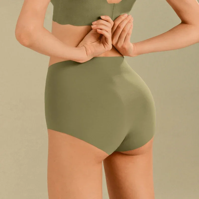 SUJIIN Women's High Waist Seamless Panties Female Underwear Ladies Briefs for Women Comfortable Breathable Soft Underpants N123