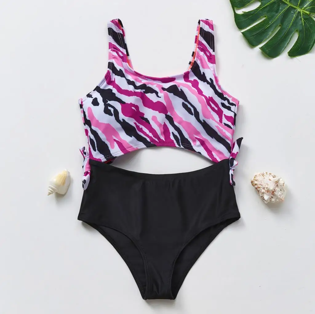 

New Arrival 5-14Y Teenager Girls swimwear one piece Girls swimsuit Children's Swimwear Kid Girls Swimming outfit Beach wear