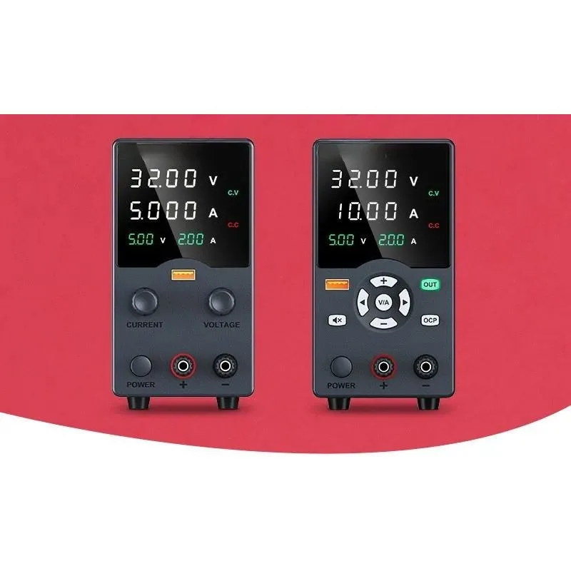 30V 10A Adjustable DC Power Supply Digital Display Switching Regulator for Mobile Phone Repair Charging Lab Test