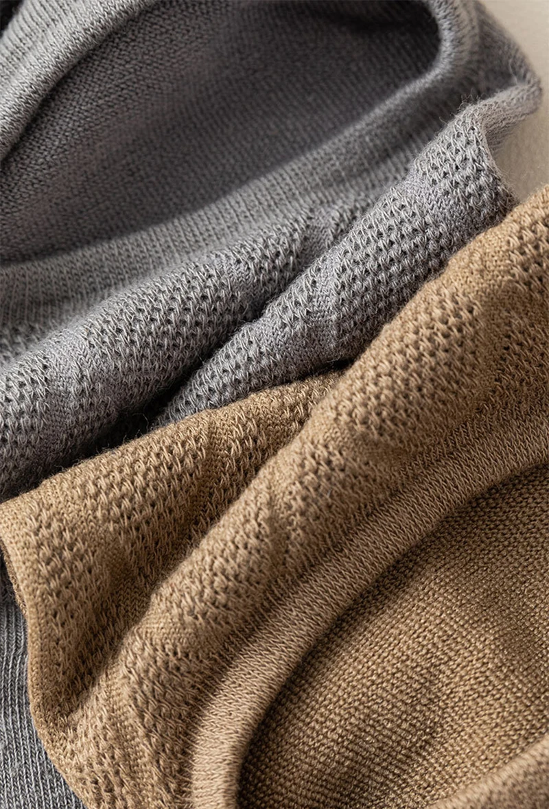 6 Paar Herren-Socken mit fünf Fingern, dünnes Netzgewebe, atmungsaktiv, unsichtbare Socken, antibakteriell, desodorierend, rutschfest, niedrig geschnittene Socken für den Sommer – Detail 9
