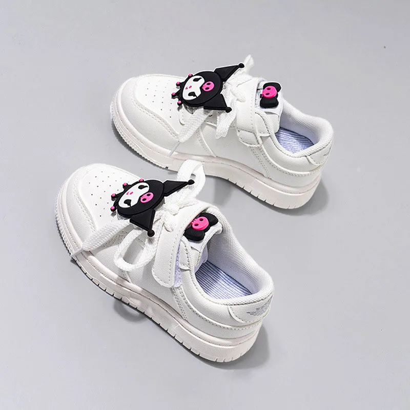 Sanrio Kuromi Children\'s Casual Shoes Girls Cute Cartoon Comfortable Board Shoes Breathable Non Slip Running Shoes Sneakers