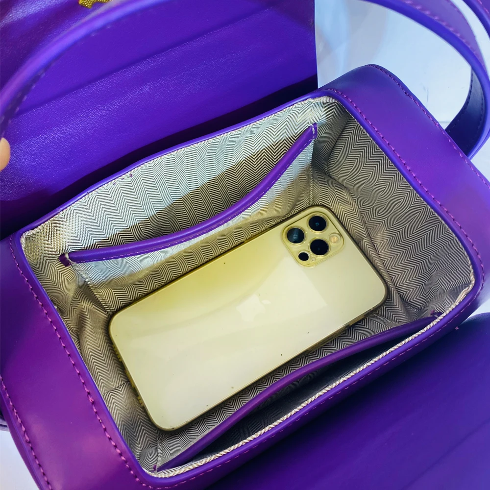 Box Small Boston Bag Luxury Designer Handbags For Women 2023 New Fashion Square Lock Decoration Shoulder Crossbody Bag Purse