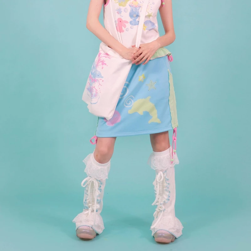 Original Design Girl Y2K Sweet Cute Women's Socks 2025 Summer New White Lace Splicing Strap Trim Sweetheart Foot Warmers Ladies