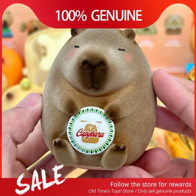 Подлинная Капибара «Удача Моай», серия «Маленькая свинья», слепая коробка, милые куклы, модель рабочего стола, креативная детская игрушка, украшение, коллекционные подарки