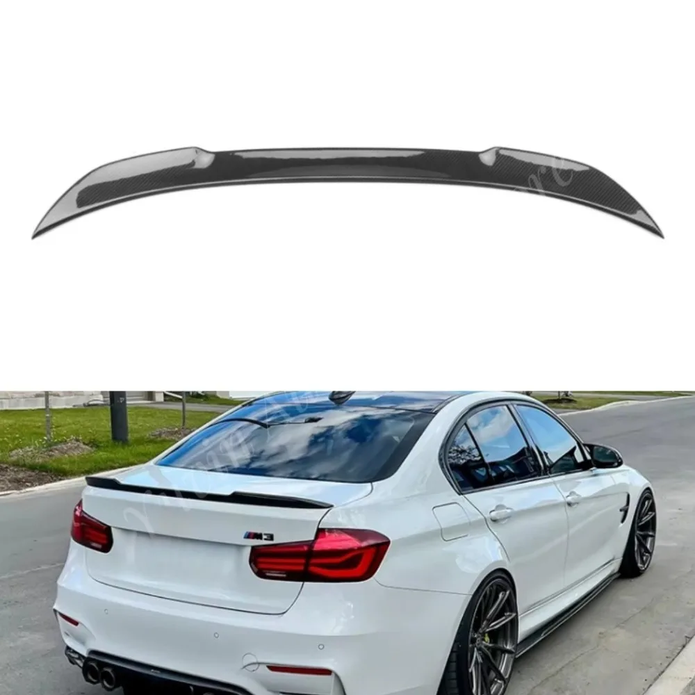 Dry Carbon Carbon Fiber Rear Trunk Spoiler for BMW 3 Series F30 2012 - 2019 CS Style Great Fitment F30 Spoiler