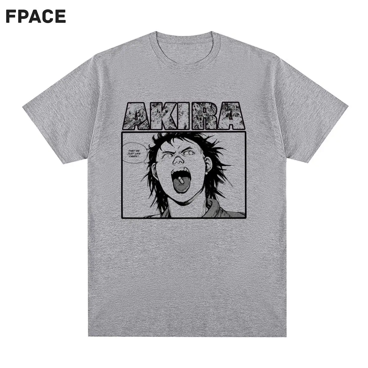 Akira Shotaro Kaneda Vintage T-shirt Manga Anime Manga Cotton Men T shirt New Tee Tshirt Womens Tops