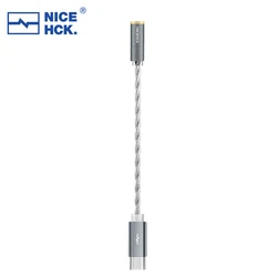 NICEHCK NK1 CX31993 Decoding Chip Type-C to 3.5mm Lossless High Compatibility Cable HiFi OCC & Silver Plated OCC Mixed Wire