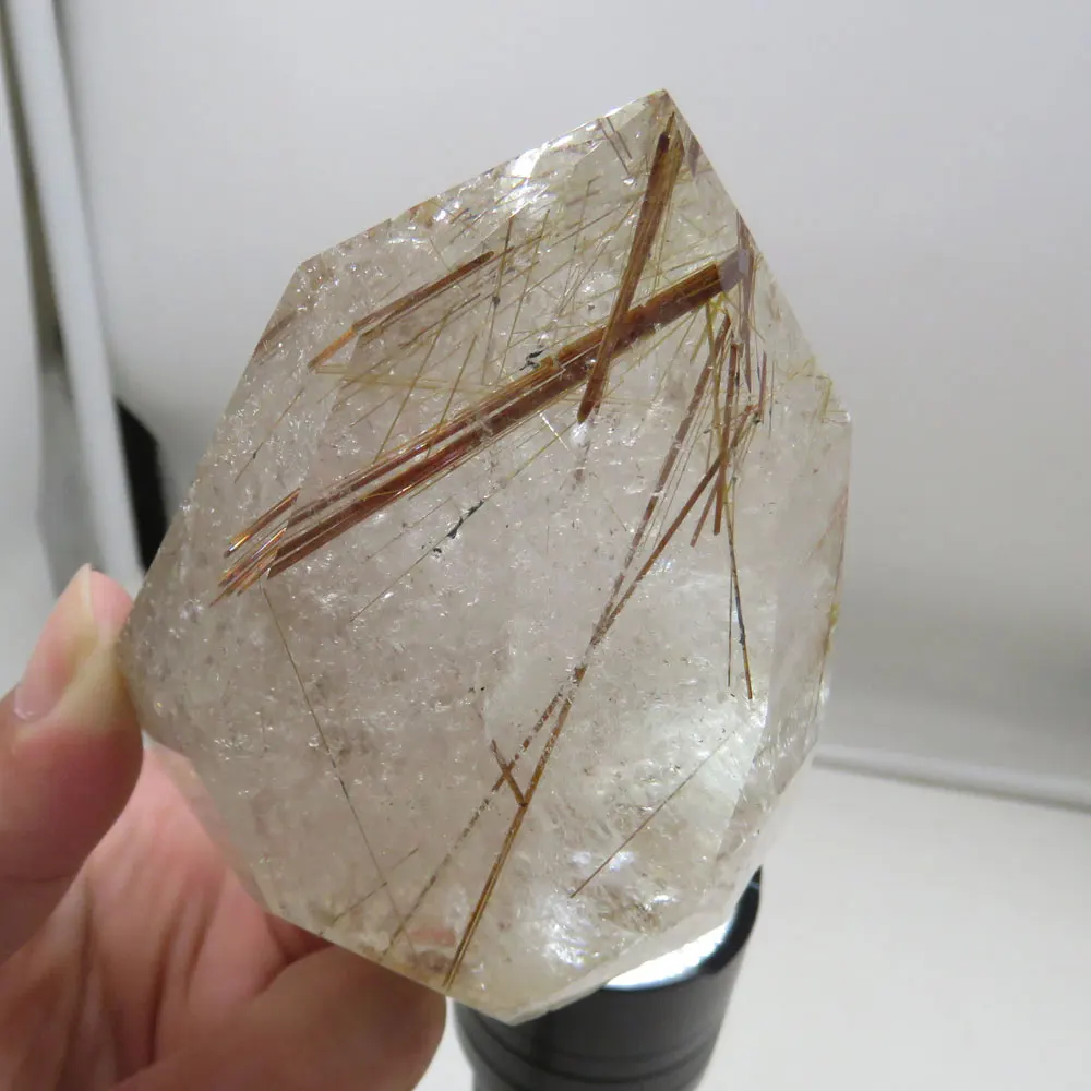 

New Arrival 289g 100% Natural Hair Quartz Rutilated Quartz Crystal Full of Rutile Wand Reiki Healing Fengshui Pocket Stone 2022