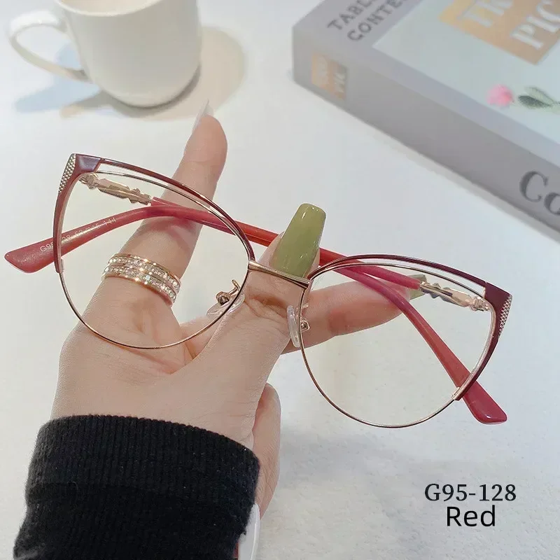 

Retro Cat Eye Blue Light Blocking Glasses, Anti-Glare Clear Lens for Reading & Computer, Unisex Vintage Eyewear Women Men