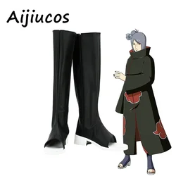 Anime NARUTO Akatsuki Konan Cosplay buty impreza z okazji Halloween sztuczna skóra buty ninja wykonane na zamówienie dla obu płci