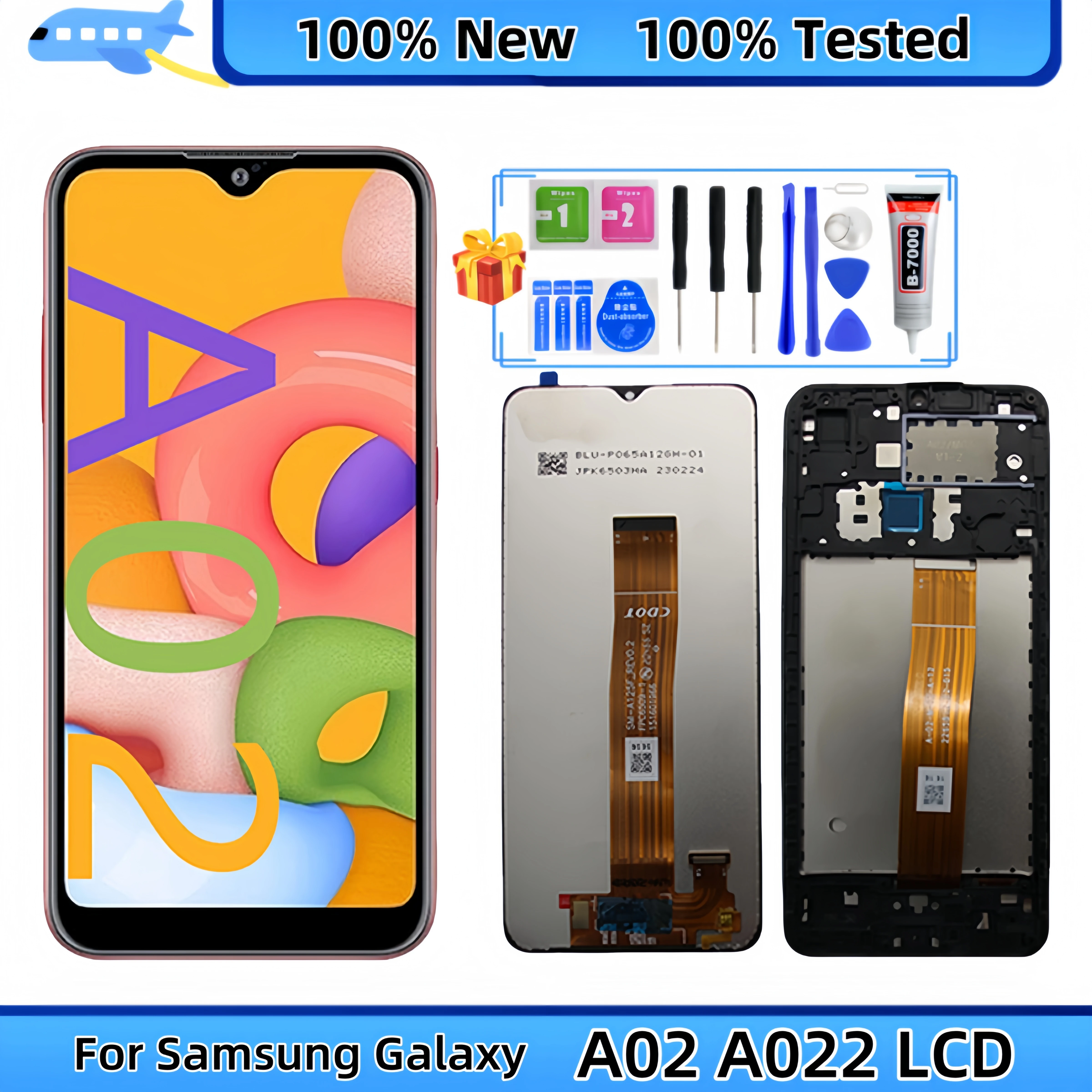 

For Samsung Galaxy A02 A022 SM-A022G A022M A022F A022F/DS LCD Display Touch Screen Digitizer Assembly Replacement