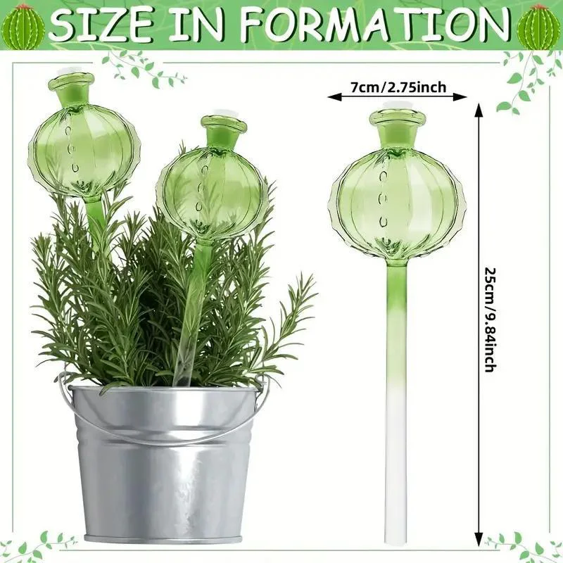 5pcs/set Plastic Automatic Plant Watering Bulbs Flower-Shaped Dripper Lightweight Drip Irrigation Device for Houseplants