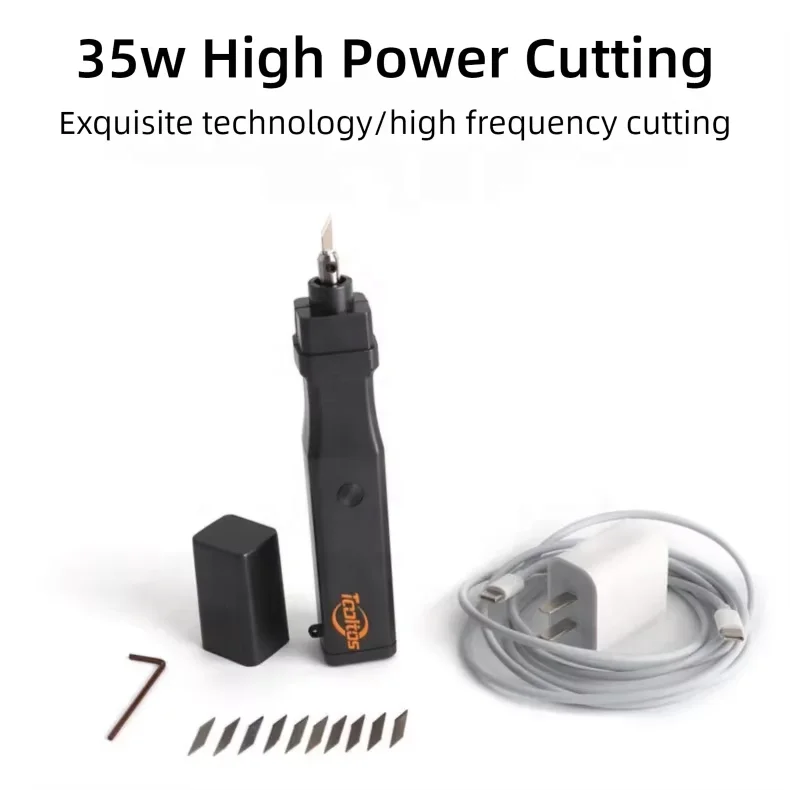 35W Portable Ultrasound Jewelry Model Sculpting Cutting Tools 40000HZ Cutter Pen Handheld Ultrasonic Cutting Carving Knife