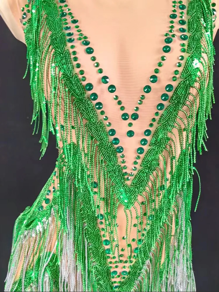 High Quality Hot Stamping Tassel Sexy Elastic Jumpsuit 2025 New Fashion Custom Women'S Clothing