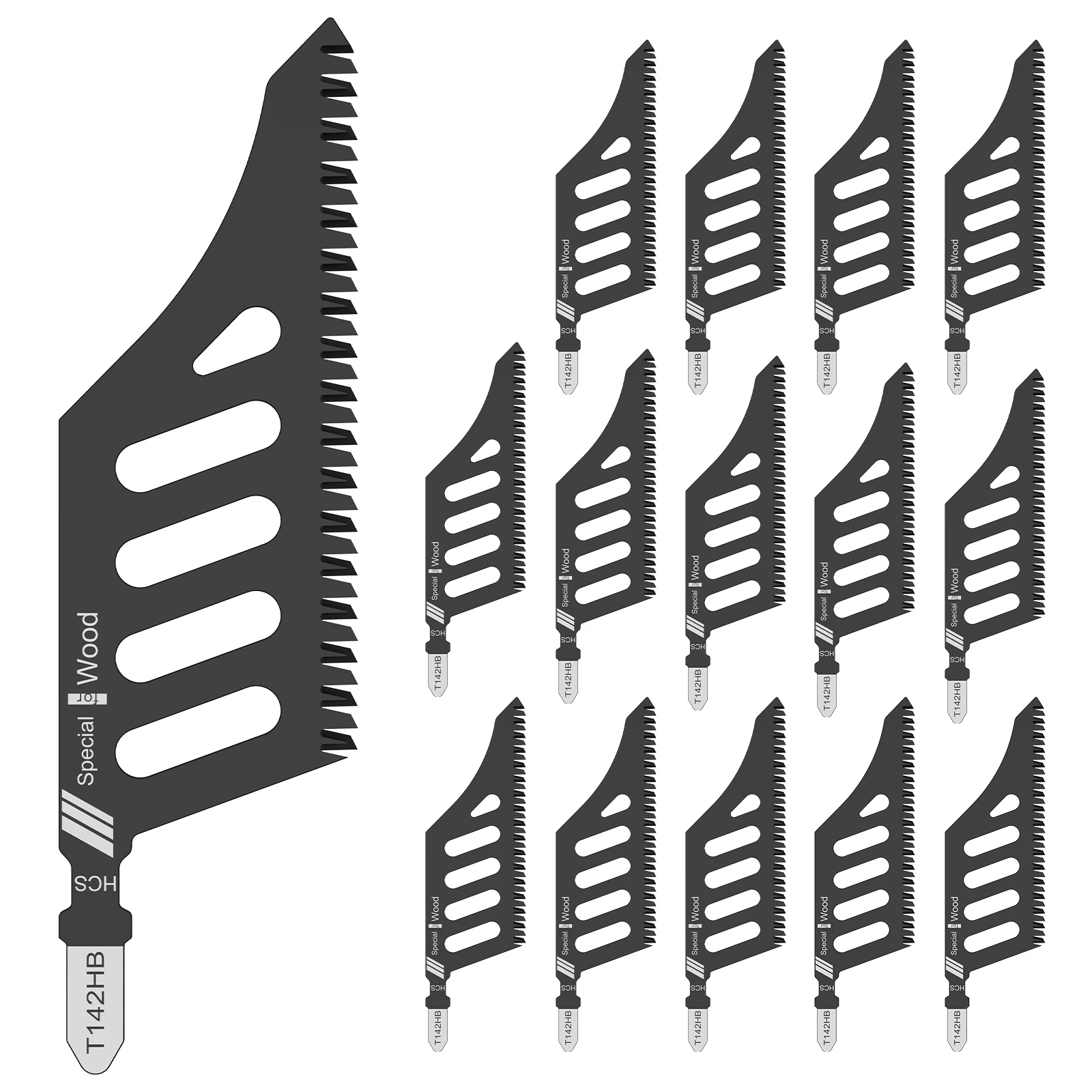 

15 шт. лезвие для лобзика, изогнутые прокрутки, пилы SK5, высокоуглеродистая сталь, Т-образный хвостовик, режущее полотно для деревянной пробки, стекловолоконной фанеры