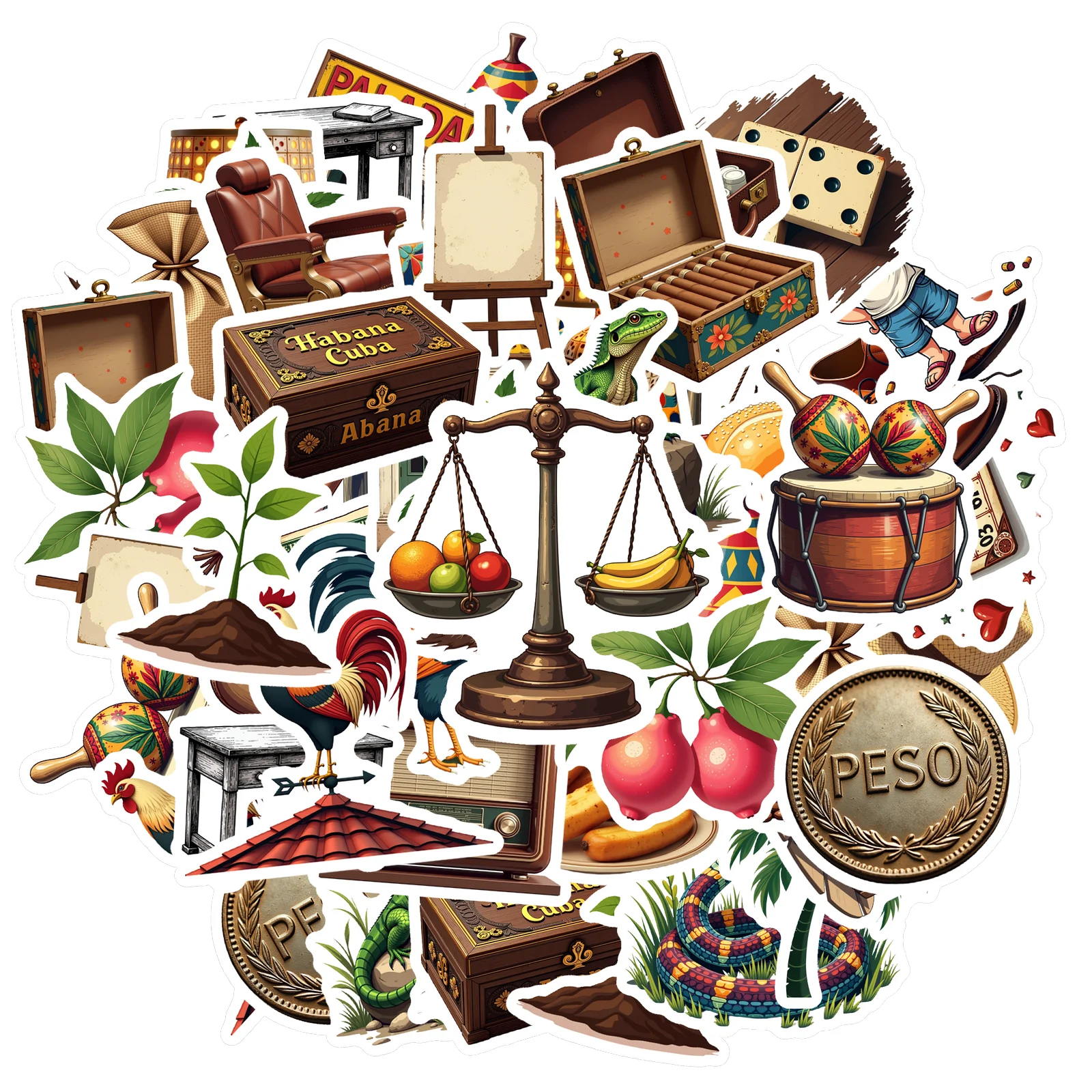 

35-100 шт., мультяшные культурные наклейки, ретро образ жизни, школьные принадлежности, набор наклеек для гитары, ноутбука, шлема, скейтборда, сделай сам