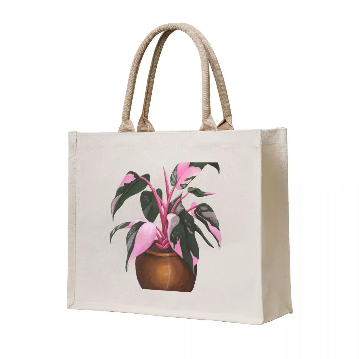 حقيبة حمل Philodendron 'Pink Princess' أكياس تسوق عربة التسوق حقائب نسائية فاخرة