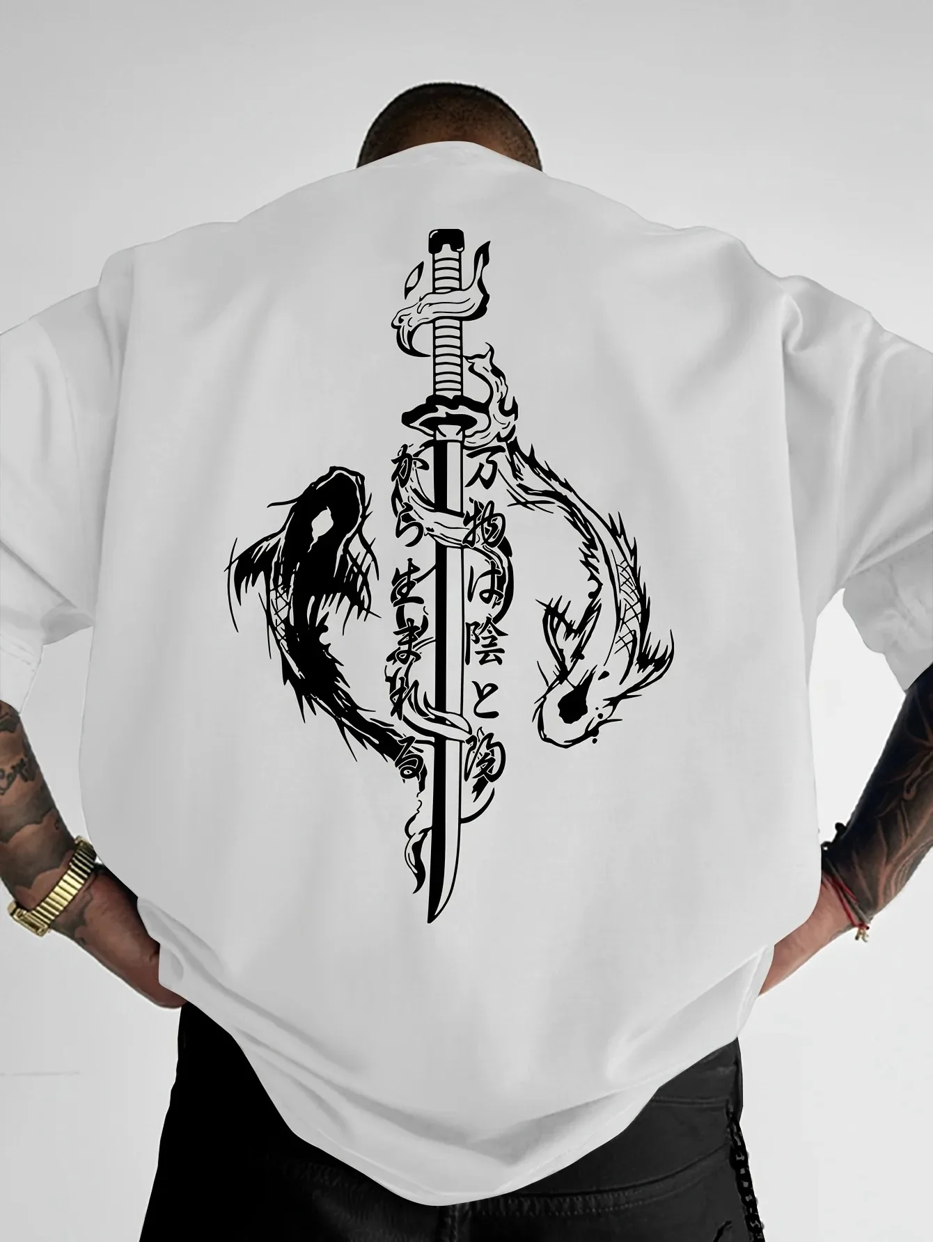 2026 Bushido & Samurai Sword Print  Cotton Men Woment T-shirt Autumn Daily Outdoor Sports Casual Loose Street Short-sleeve