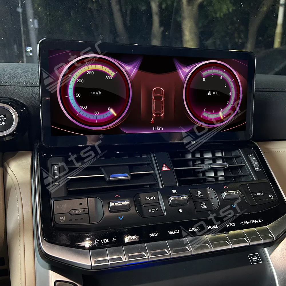 

Для Toyota Land Cruiser LC 300 2021-2023 12,3-дюймовая автомобильная GPS-навигация с CarPlay, мультимедийная информационная система Android Auto
