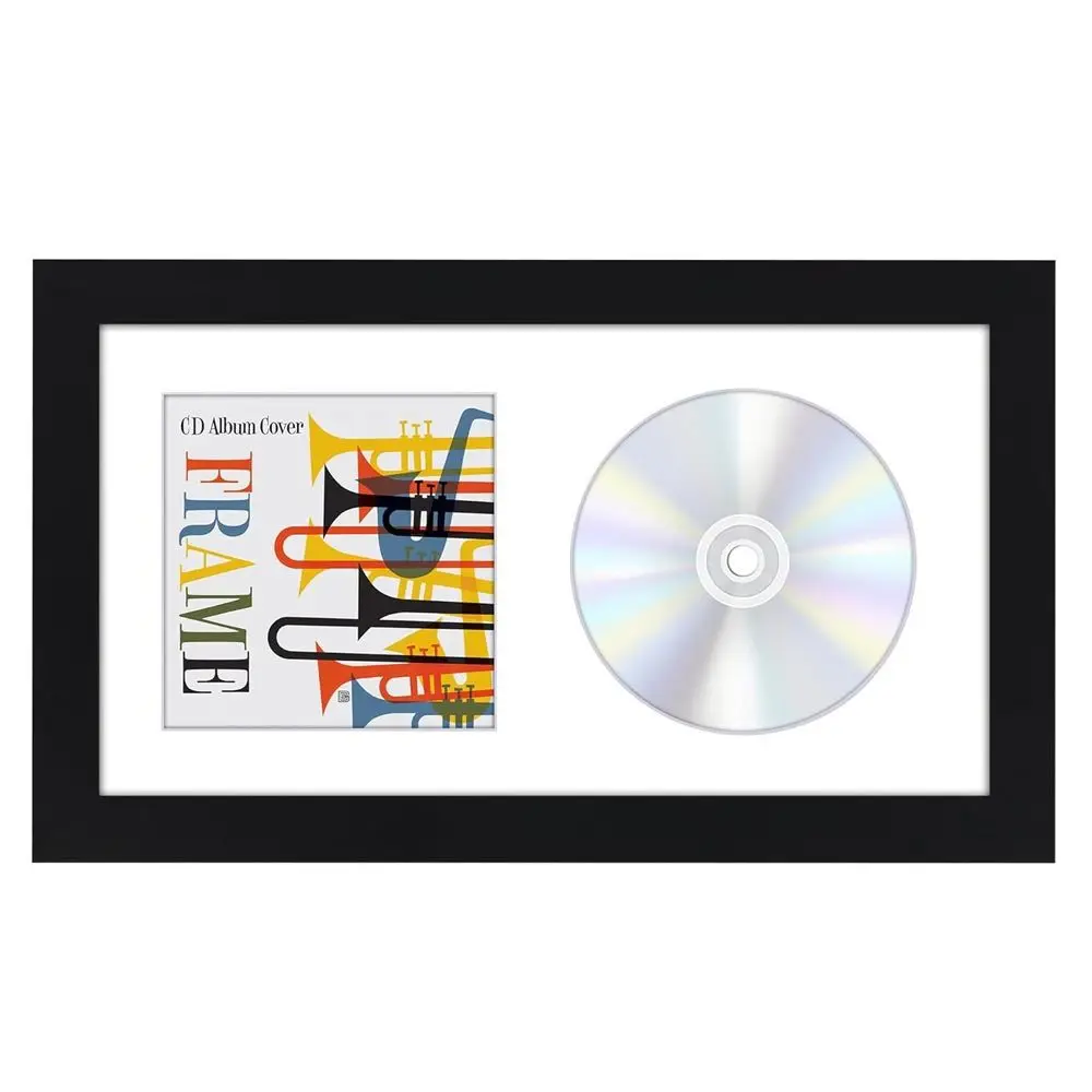 Handmade Wall Mountable CD Display Frame Tabletop Display Durable CD Frame Display Case Collectible Disc Frame Box Music Lovers