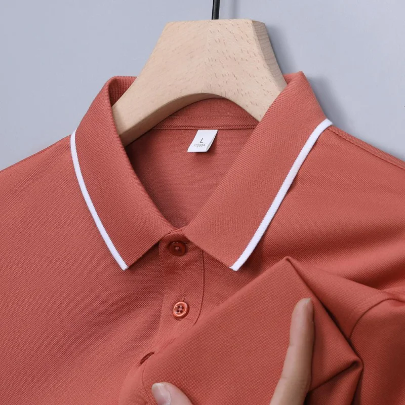 Summer short sleeved T-shirt printed with logo embroidery logo polo shirt lining personalized design shirt clothes - Image 5