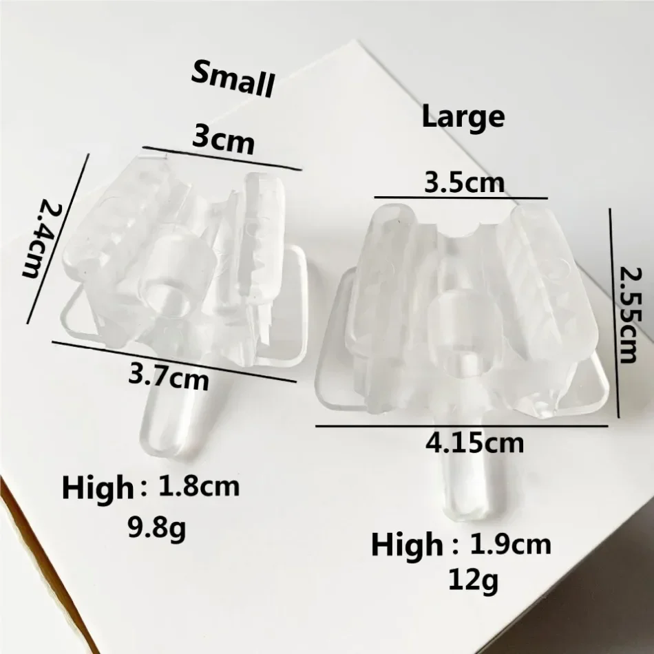 5pcs Dental Silicone Mouth Support Holding Saliva Ejector Suction Tip Occlusal Pad Mouth Opener Retractor Oral Hygiene Material