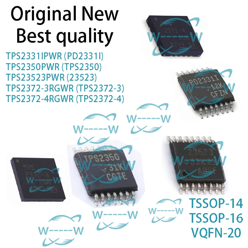 5-30PCS TPS2331IPWR PD2331I TPS2350PWR TPS2350 TPS23523PWR 23523 TPS2372-3RGWR TPS2372-3 TPS2372-4RGWR TPS2372-4 TPS2331I IC
