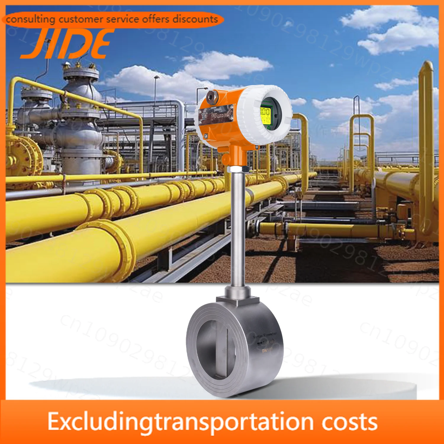 Direct Sales From Manufacturers Digital Vortex Flow Meter Sensor for Gas Steam Measures Water Air OEM Customization Supported