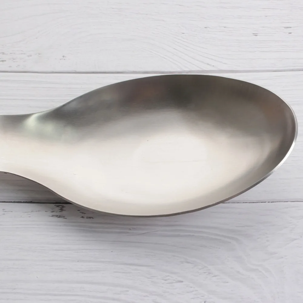 Stainless Steel Spoon Rest-Spatula Ladle Holder Tray Spoon Spoon Mat Thicker Tray Spoon Mat Spoon Rest