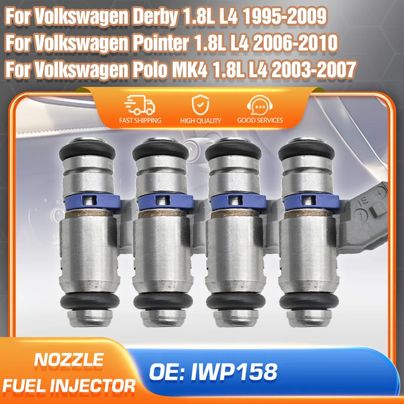 

Car Fuel Injector Nozzle For Volkswagen Polo 2003-2007 Volkswagen Derby 1995-2009 Volkswagen Pointer 2006-2010 1.8L L4 IWP158