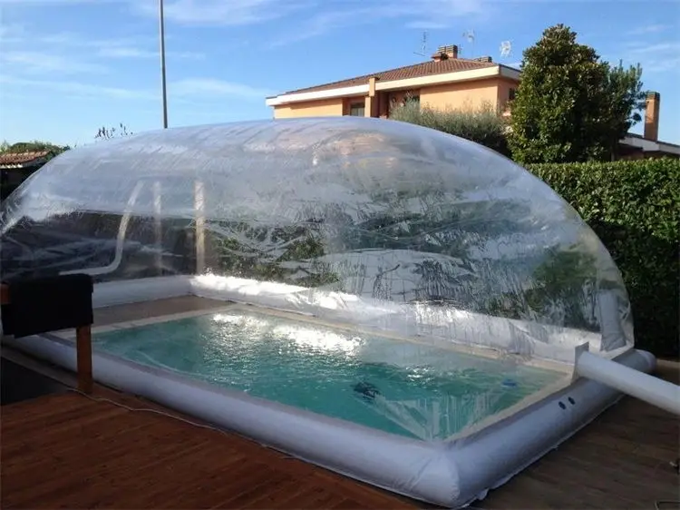 Commercial Inflatable Pool Dome Clear Swimming Pool Dome Cover