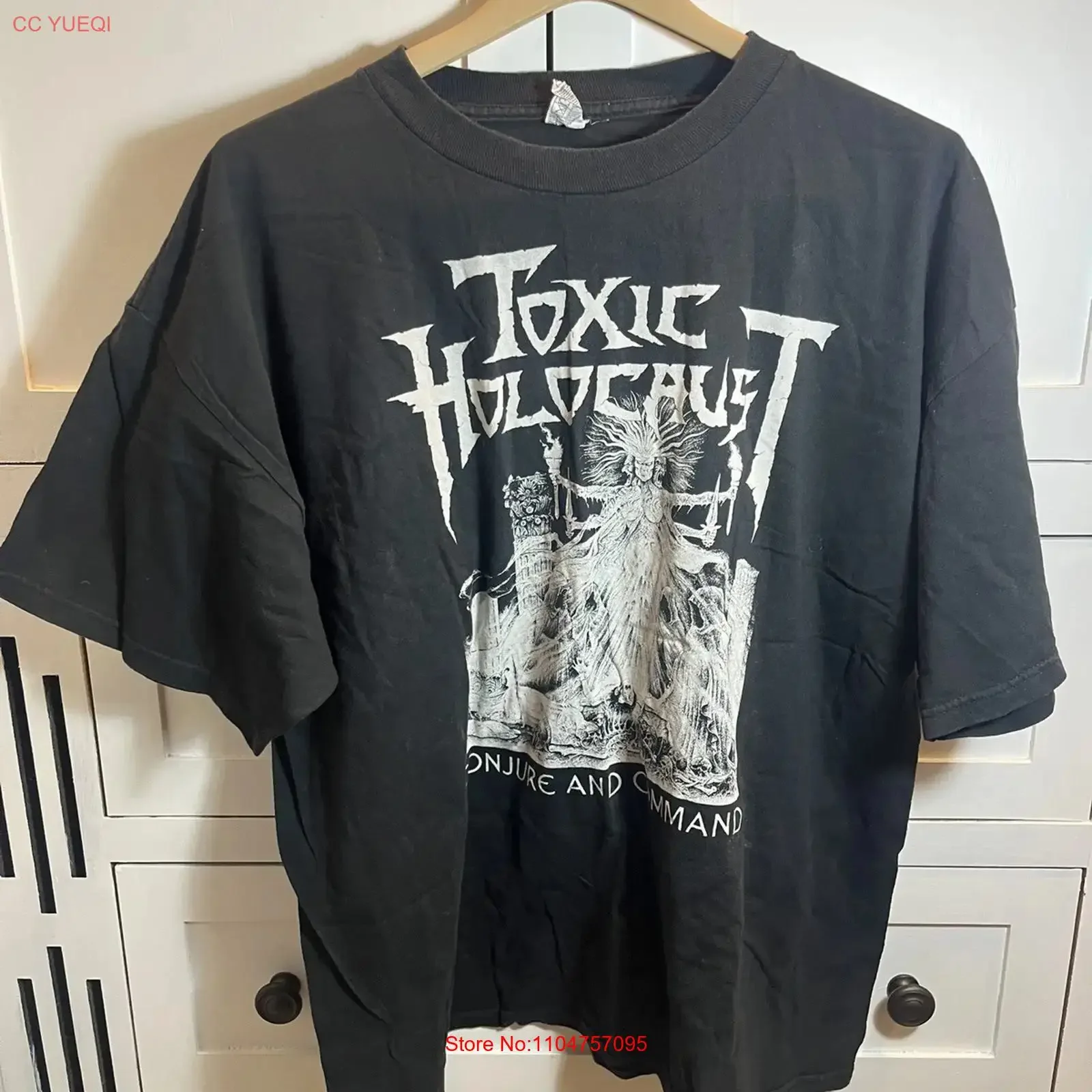 Vintage Toxic Holocaust T Shirt Mens XXL vintage Washed Stylish streetwear graphic Slightly Versatile fashion Casual Stretched