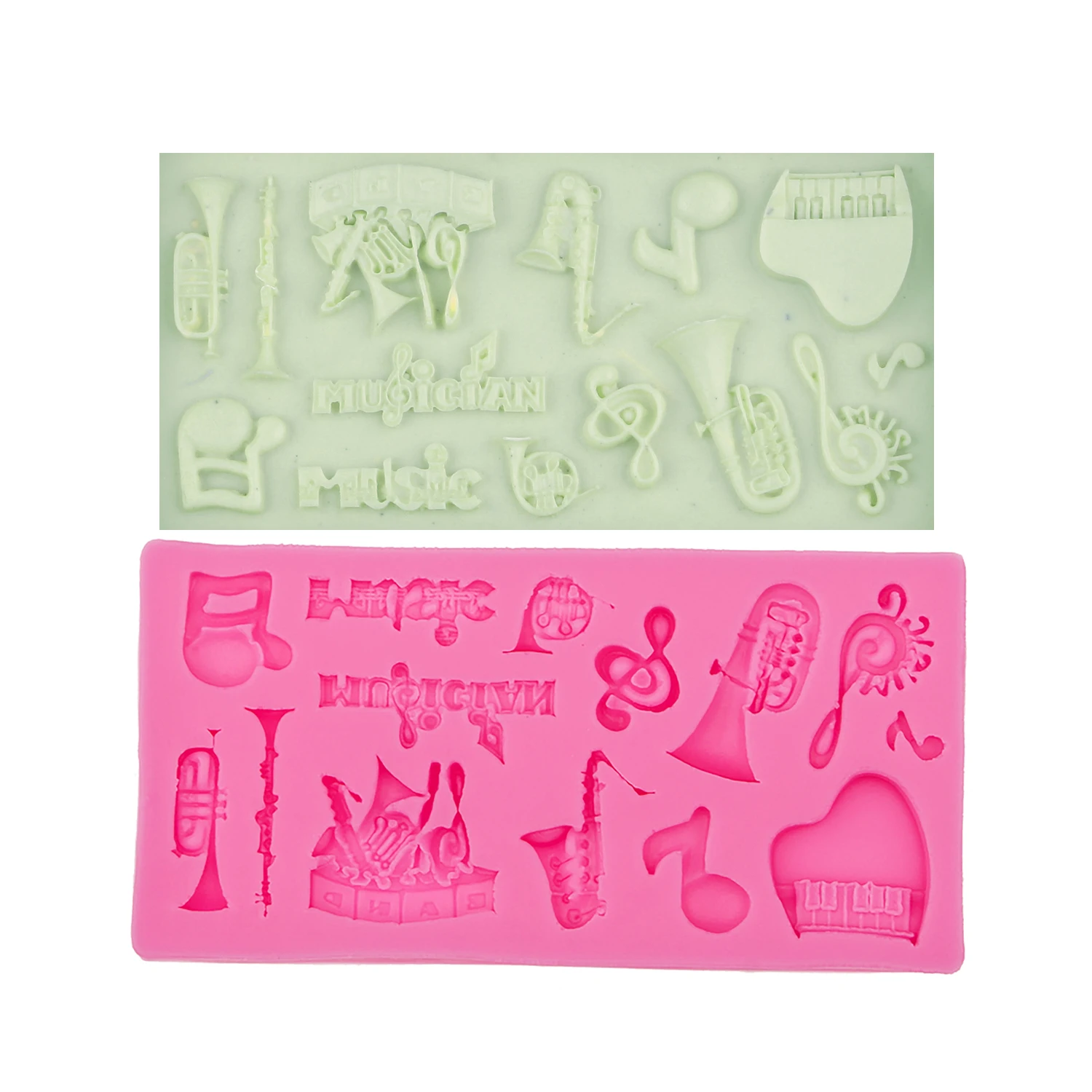 Musical Note Silicone Mold for Chocolate Gummy Candy Epoxy Resin Casting Polymer Clay Baking Supplies