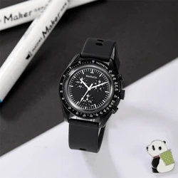 New women's watches leisure sports three-eye silicone men's seasonal student couple watches