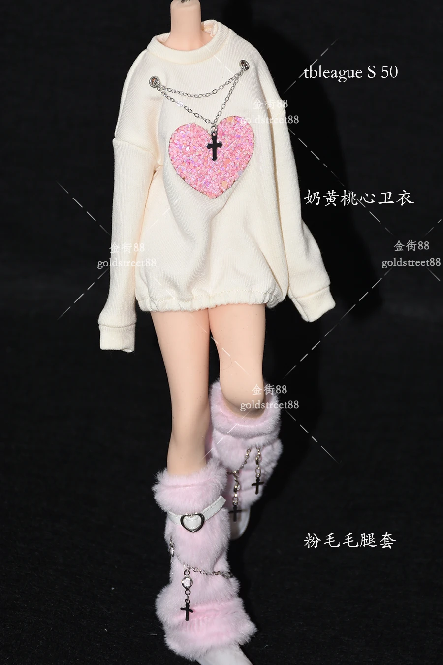 1/6 Scale female dolls clothes sweatshirt fit 12'' action figure body model