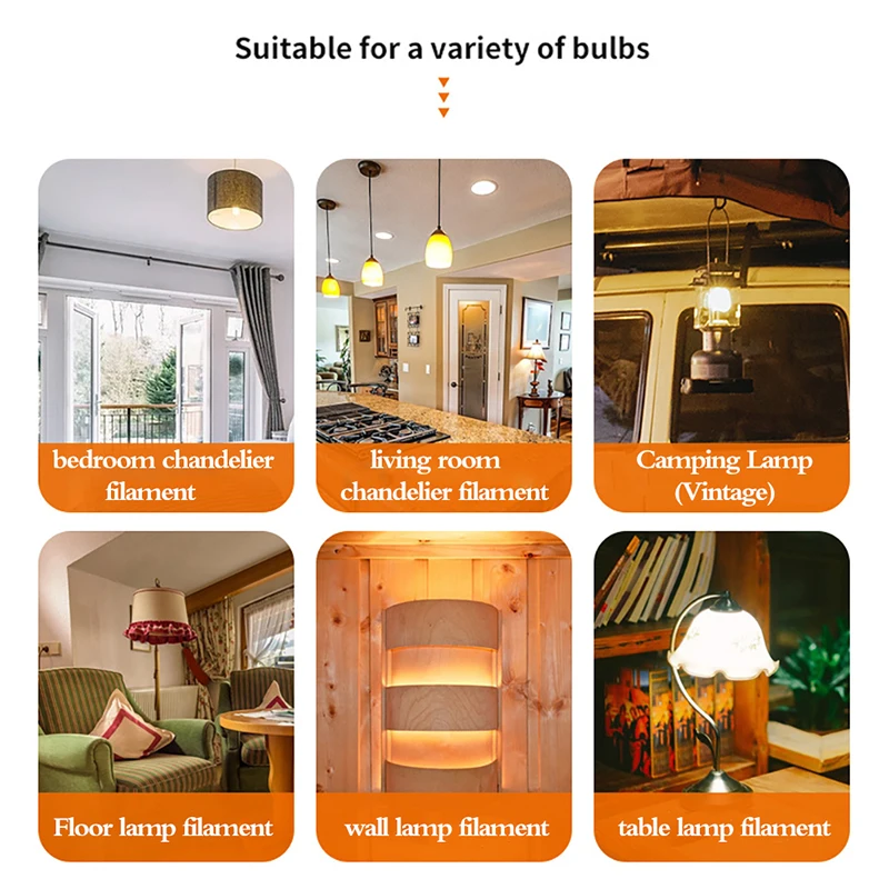 3 فولت LED COB اديسون خيوط مرنة الدافئة ديود عيد الميلاد ضوء عطلة حفلة حب رسالة الديكور ضوء DIY لمبة الملحقات