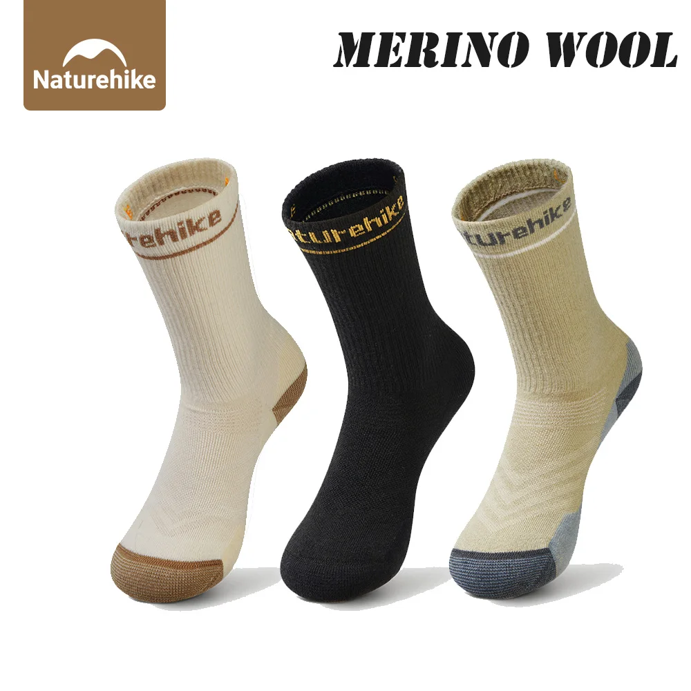 

Naturehike 1 Pair Sports Socks Knee-High Socks Ankle Socks Men Women Winter Warm Hiking Climbing Socks Soft Thicken Wool No Odor