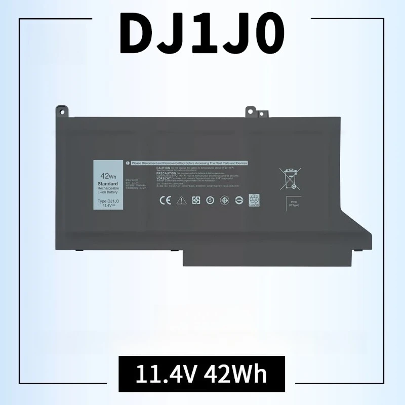 

42Wh DJ1J0 Laptop Battery for Latitude 12 7280 E7280 7290 E7290 13 E7380 E7390 7380 7390 14 E7480 E7490 7480 7490 DJ1JO