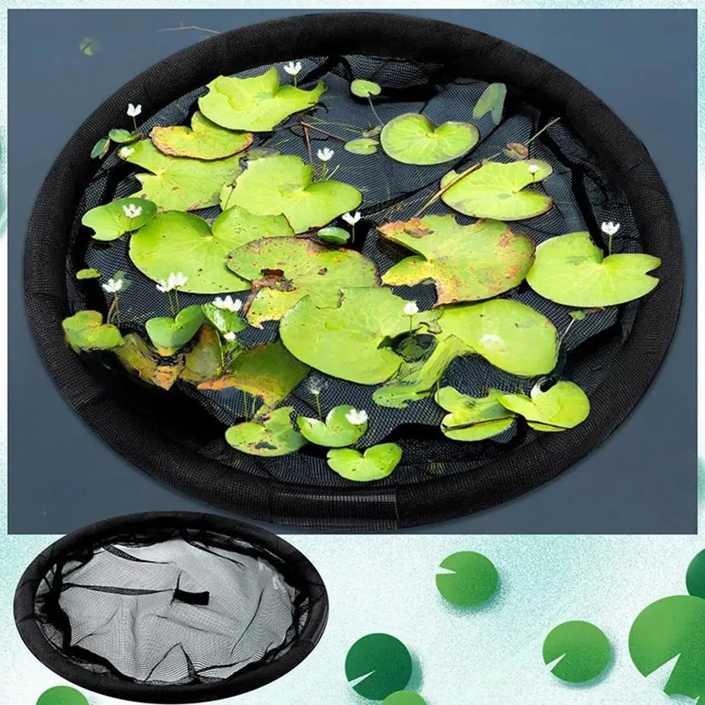 Barrera flotante para peces, Protector de plantas de isla flotante, barrera redonda para peces, red de protección para estanque para plantas flotantes